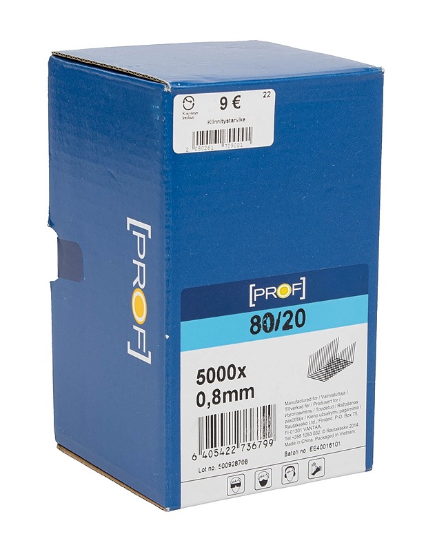 PROF 80/20 hakanen, 5000 kpl - Rakennustarvikkeet - 10105548155 - 0
