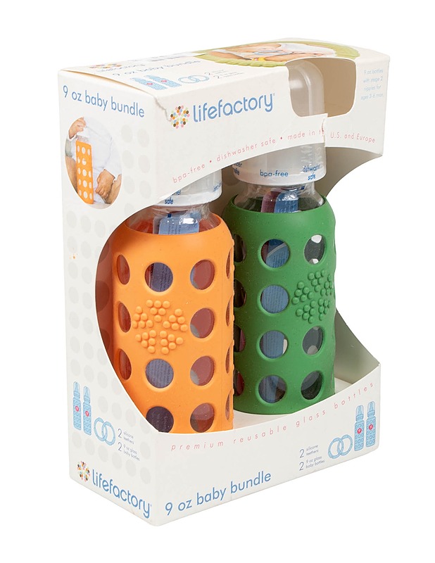 LIFEFACTORY 9 oz baby bundle tuttipullo, 2 kpl - Muut urheiluvälineet ja vapaa-aika - 10105548253 - 0