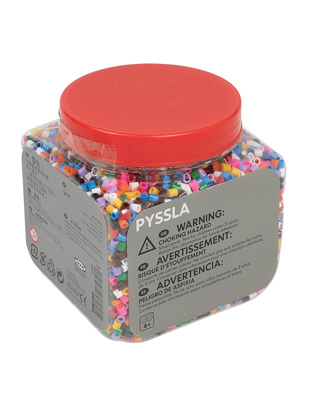 IKEA PYSSLA sekavärisiä helmiä, 600g - Käsityökirjat - 10105548256 - 0
