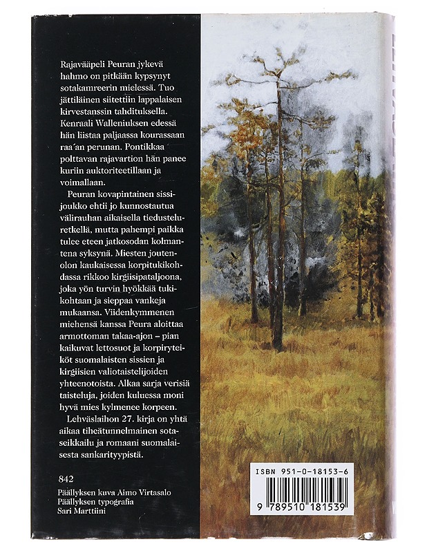 Rajavääpeli Peura : romaani - Reino Lehväslaiho - Romaanit ja novellit - 10105548260 - 1