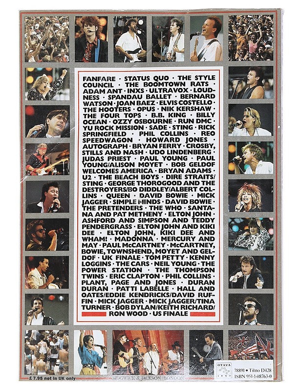 Live aid the greatest show on earth - Peter Hillmore - Musiikki- ja elokuvakirjat - 10105548285 - 1