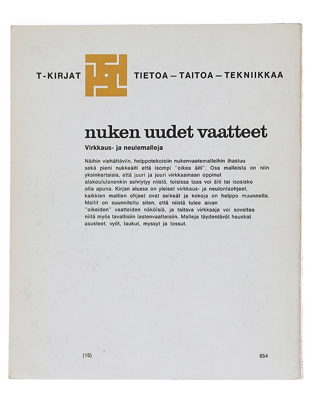 Nuken uudet vaatteet : virkkaus- ja neulemalleja - Gia Wilman-Olsson - Tietokirjat ja oppaat - 10105548354 - 1