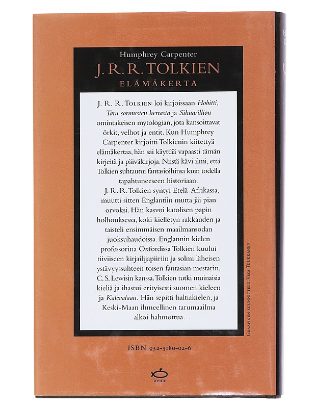 J.R.R. Tolkien : elämäkerta - Carpenter, Humphrey - Elämäkerrat ja muistelmat - 10105548375 - 1