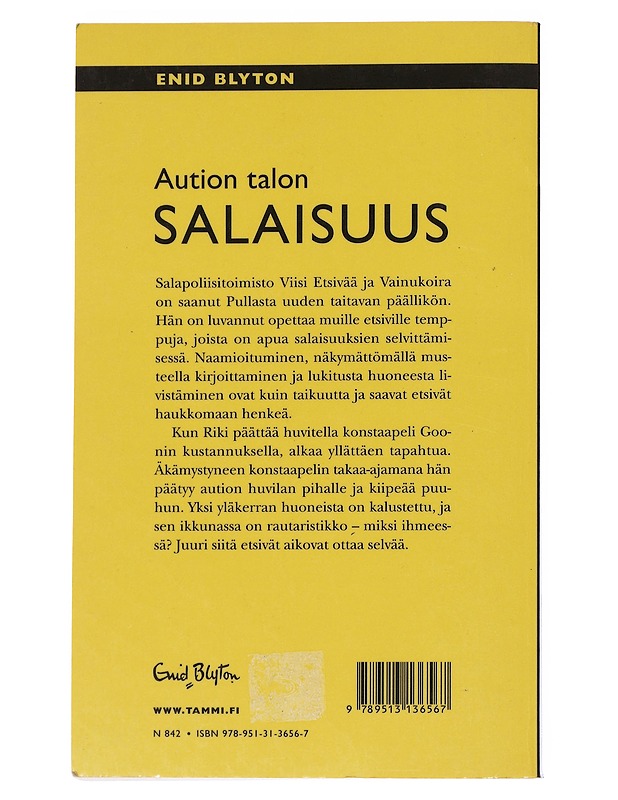 Aution talon salaisuus - Blyton, Enid - Lastenkirjat - 10105548395 - 1