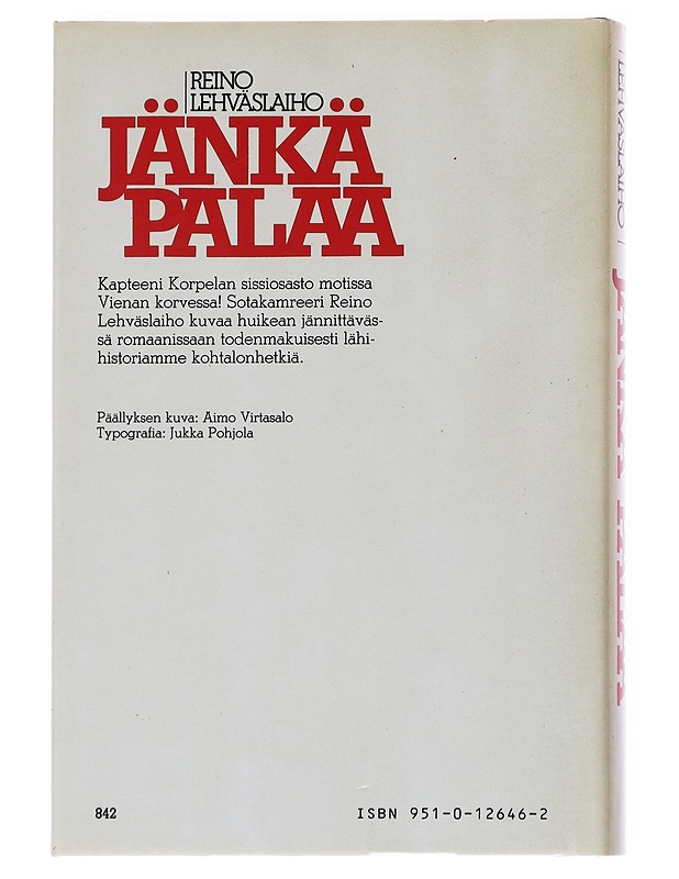 Jänkä palaa - Reino Lehväslaiho - Historiakirjat - 10105548411 - 1
