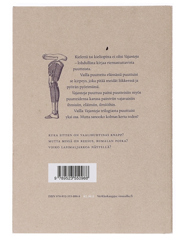 Vajantoja : sepitteellisiä luonnoksia ihmisistä telineillään - Olli Sarpo - Romaanit ja novellit - 10105548458 - 1
