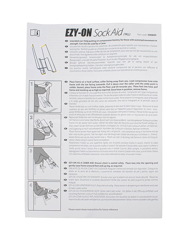 Helping Hand Company Ezy-On -sukanvetolaite - Muut urheiluvälineet ja vapaa-aika - 10105548469 - 3