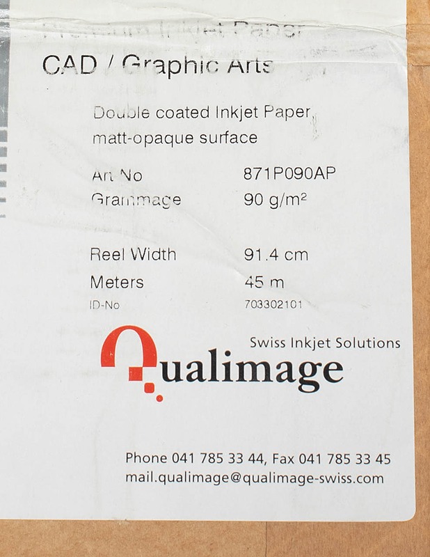 QUALIMAGE -mattapintainen mustesuihkupaperirulla - Muut sisustustavarat - 10105548526 - 2