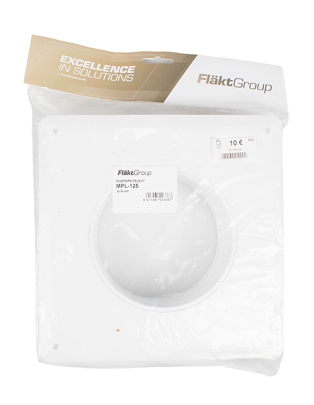 FLÄKT GROUP MPL-125 muotopeitelevy - Rakennustarvikkeet - 10105548538 - 0