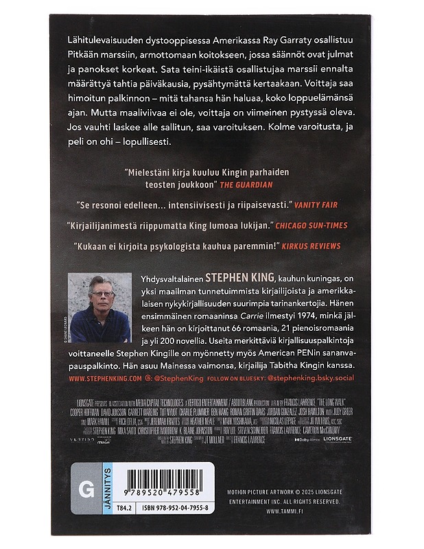 Pitkä marssi - King, Stephen - Jännitys ja dekkarit - 10105548580 - 1