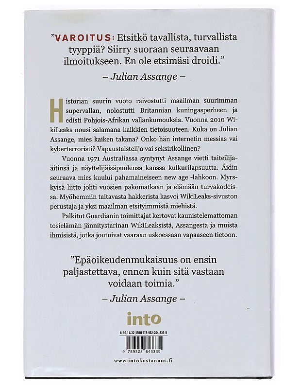 Assange - Leigh, David - Elämäkerrat ja muistelmat - 10105548616 - 1