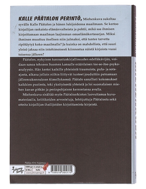 Miehenkuva : Kalle Päätalon perintö - Kirves, Jenni - Elämäkerrat ja muistelmat - 10105548627 - 1