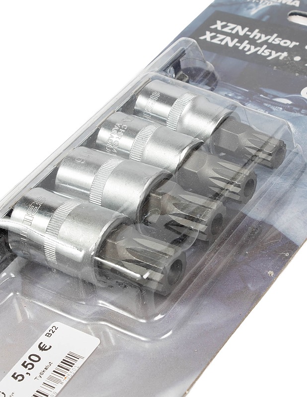BILTEMA XZN-hylsyt 1/2" 4 kpl - Rakennustarvikkeet - 10105548646 - 1
