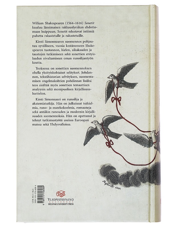 Nautintojen ajan aarre : William Shakespearen Sonetit - Simonsuuri, Kirsti - Romaanit ja novellit - 10105548682 - 1