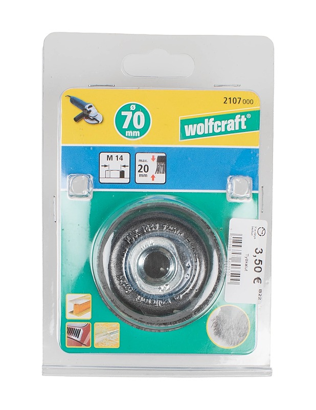 WOLFCRAFT teräsharja 70 mm - Rakennustarvikkeet - 10105548724 - 0