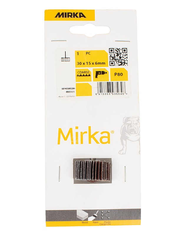 MIRKA hiomalaikka 30 x 15 x 6 mm P80 - Rakennustarvikkeet - 10105548731 - 0