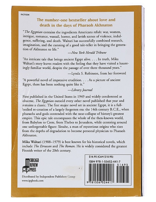 The egyptian : a novel - Waltari, Mika - Romaanit ja novellit - 10105548748 - 1