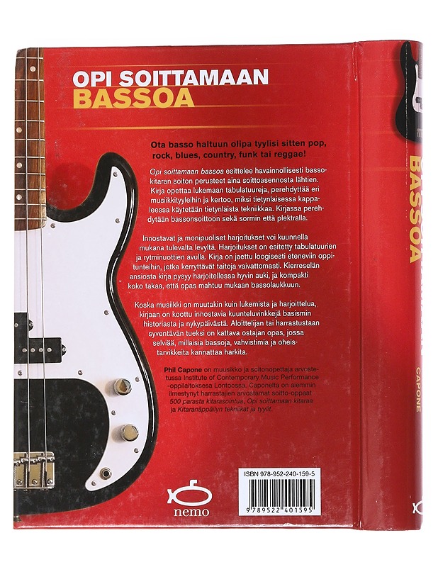 Opi soittamaan bassoa / aloittelijan opas - Capone, Phil - Musiikki- ja elokuvakirjat - 10105548802 - 1