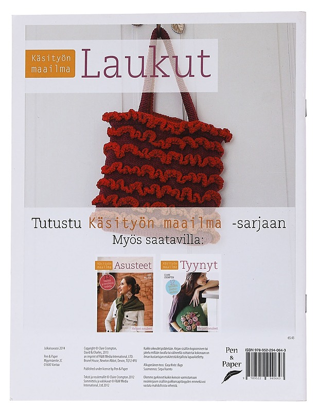 Laukut : 12 muodikasta laukkua joka tilanteeseen - Crompton, Claire - Harrastekirjat - 10105548831 - 1