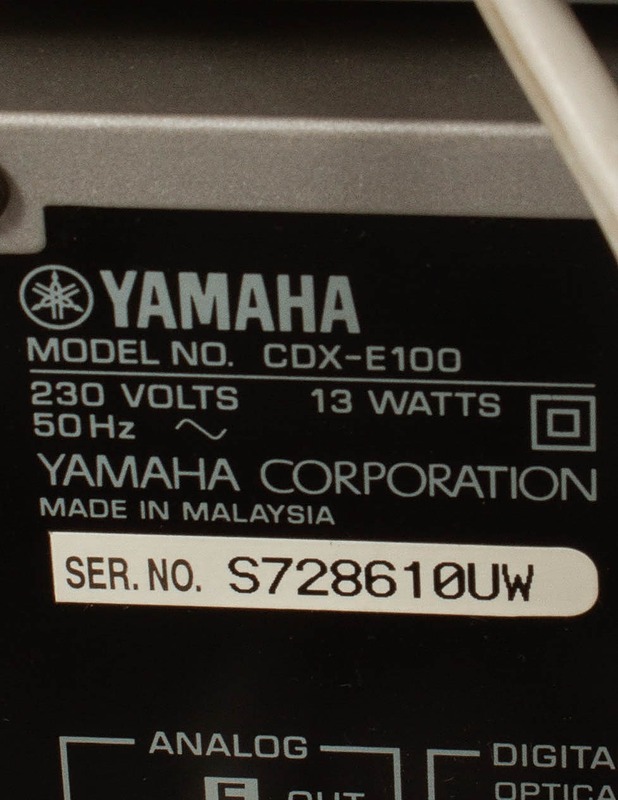 YAMAHA CDX-E100 -stereot - Audio - 10105548850 - 2