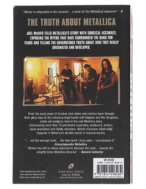 Justice for all : the truth about Metallica - Joel McIver - Musiikki- ja elokuvakirjat - 10105548918 - 1