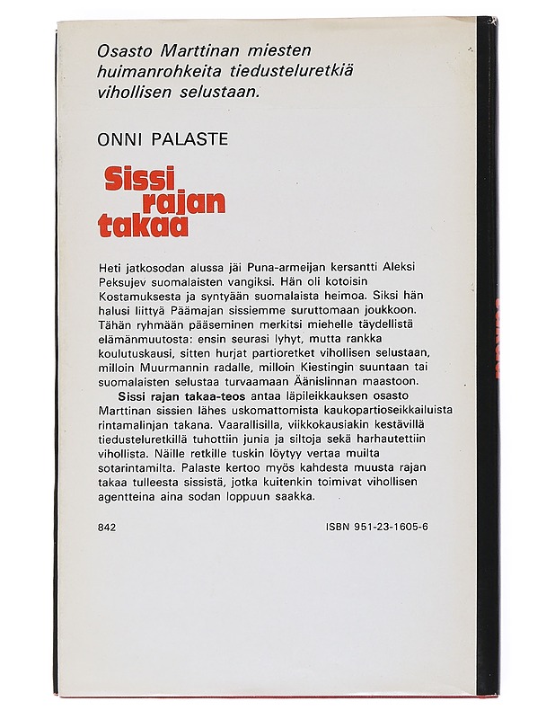 Sissi rajan takaa - Onni Palaste - Romaanit ja novellit - 10105548979 - 1