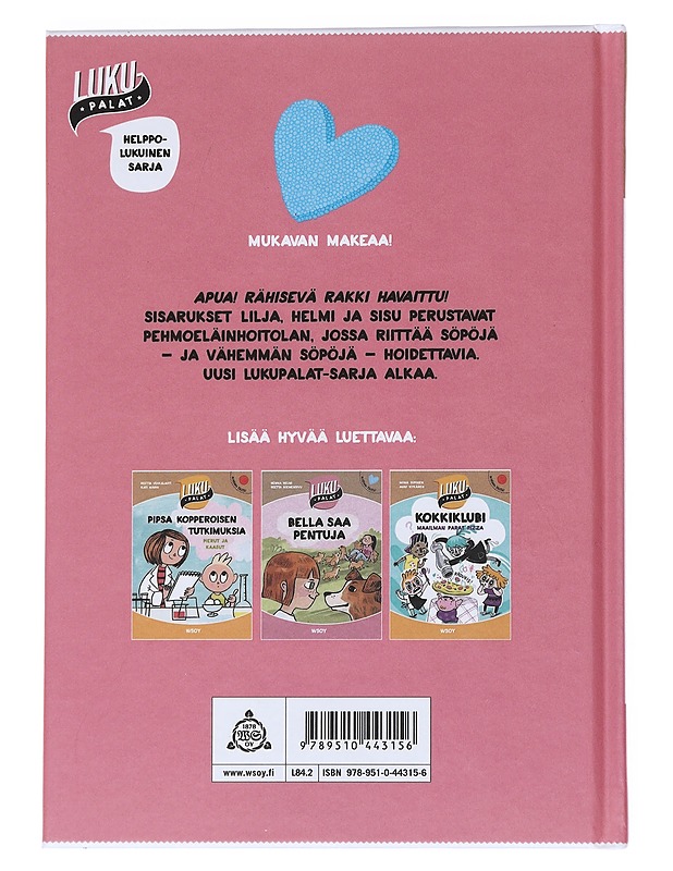 Eläinhoitola Pehmo ja kiero Rakki - Hurme, Vuokko - Lastenkirjat - 10105549032 - 1