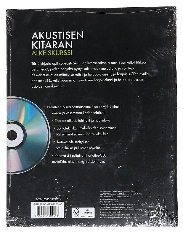 Akustisen kitaran alkeiskurssi : mukana harjoitus-CD - Walter, Frank - Musiikki- ja elokuvakirjat - 10105549037 - 1