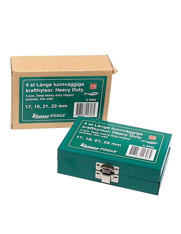 KAMASA-TOOLS Heavy-duty voimahylsysarja 17, 19, 21, 22 mm - Rakennustarvikkeet - 10105549146 - 0