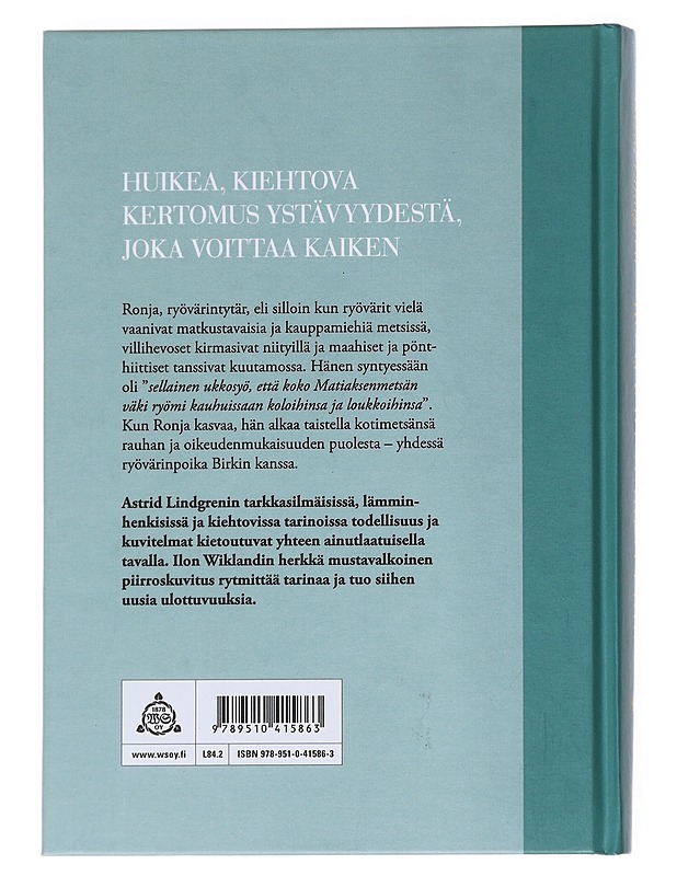 Ronja, ryövärintytär - Lindgren, Astrid - Lastenkirjat - 10105549164 - 1