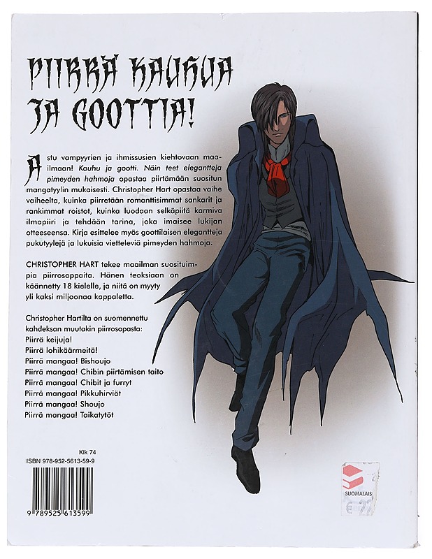 Piirrä mangaa! : kauhu ja gootti : näin teet elegantteja pimeyden hahmoja - Hart, Christopher - Sarjakuvat - 10105549171 - 1