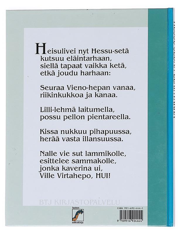 Hessu-sedän eläintarha - Ilaskari, Heli - Romaanit ja novellit - 10105549217 - 1