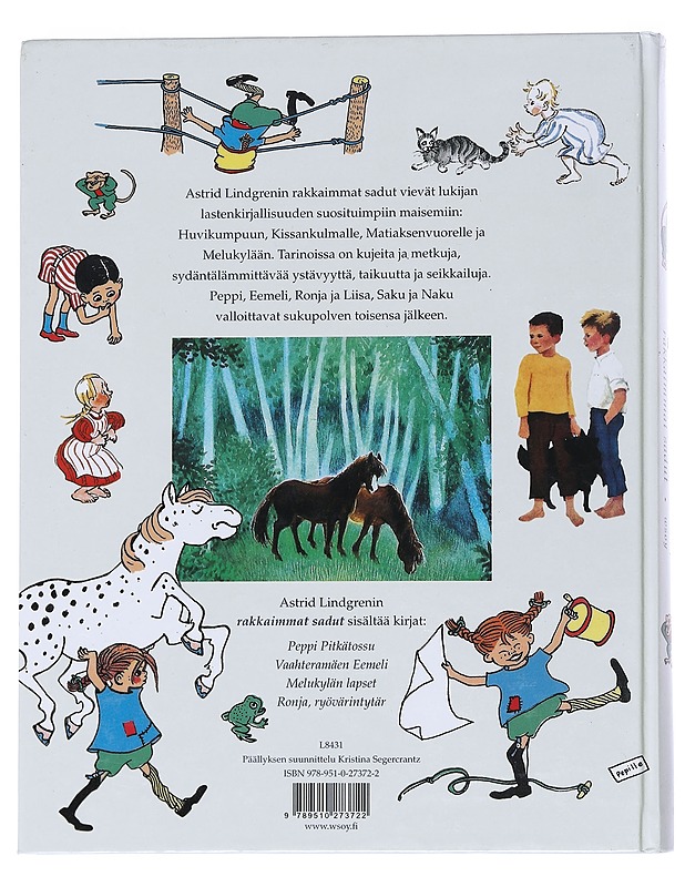 Astrid Lindgrenin rakkaimmat sadut - Lindgren, Astrid - Lastenkirjat - 10105549211 - 1