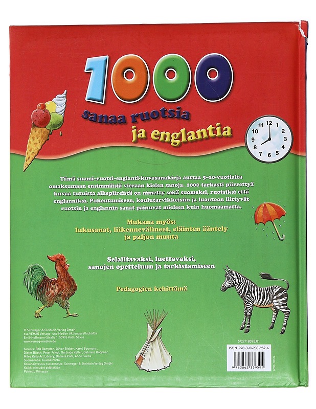 1000 sanaa ruotsia ja englantia - Bampton, Bob - Tietokirjat ja oppaat - 10105549219 - 1