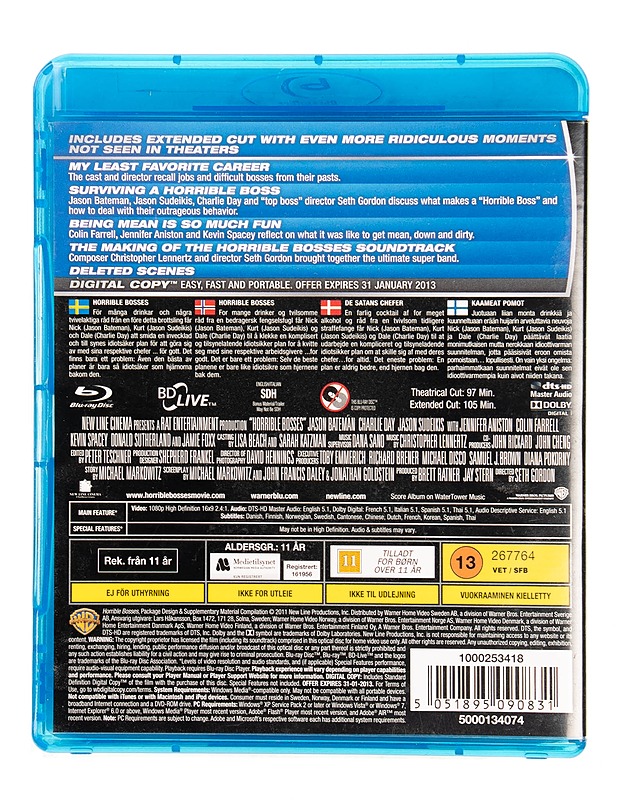 Horrible Bosses : totally inappropriate edition - Blu-ray - Blu-ray-levyt - 10105549223 - 1