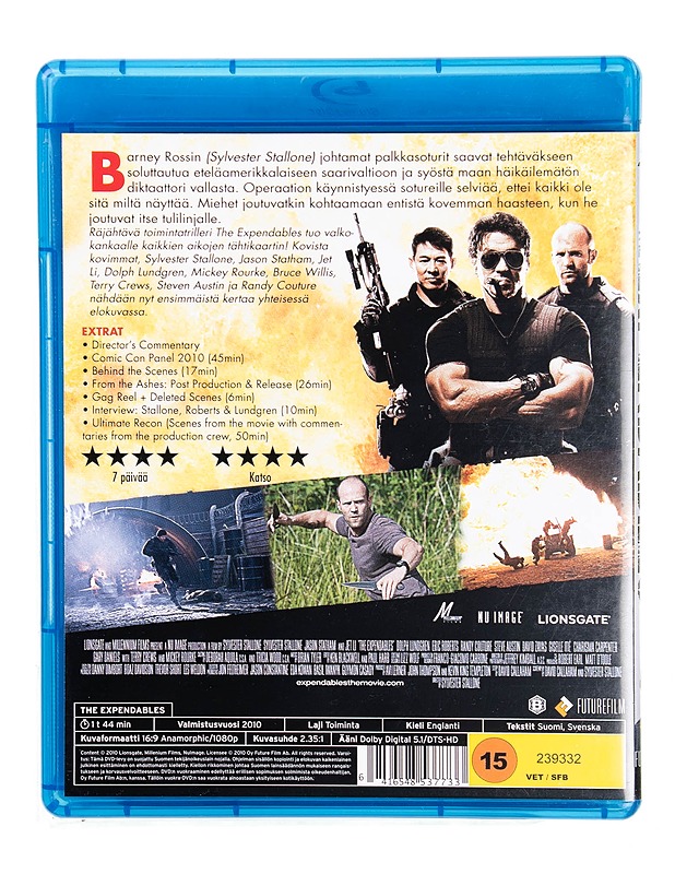 The expendables - Blu-ray - Blu-ray-levyt - 10105549354 - 1