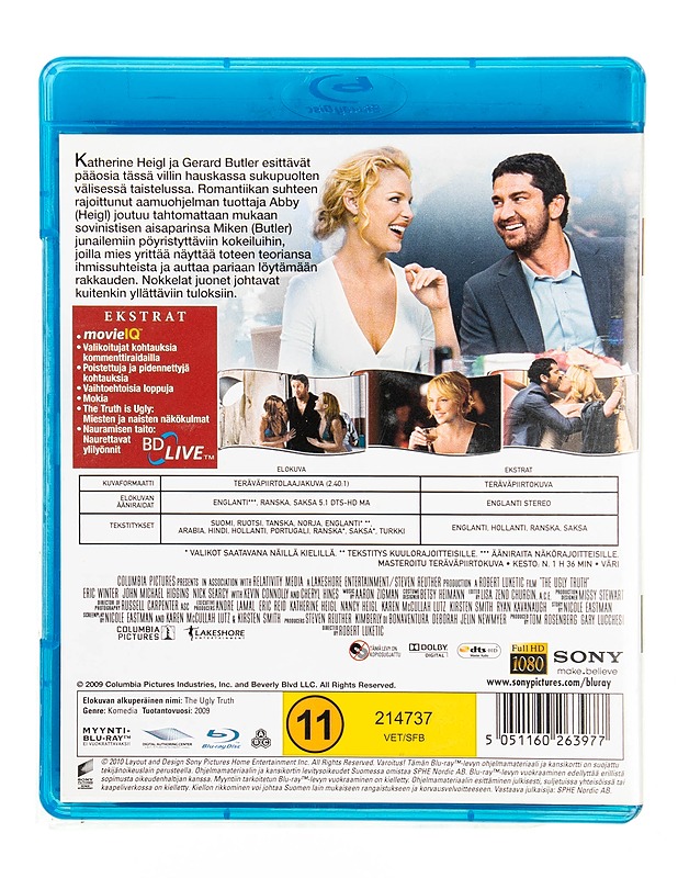 The ugly truth - Blu-ray - Blu-ray-levyt - 10105549366 - 1