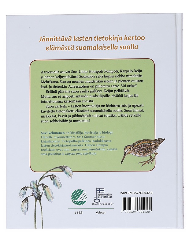 Suon aarteita : lasten luontokirja - Suvi Vehmanen - Lastenkirjat - 10105549455 - 1