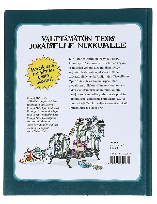 Tatun ja Patun outo unikirja - Havukainen, Aino - Lastenkirjat - 10105549488 - 1