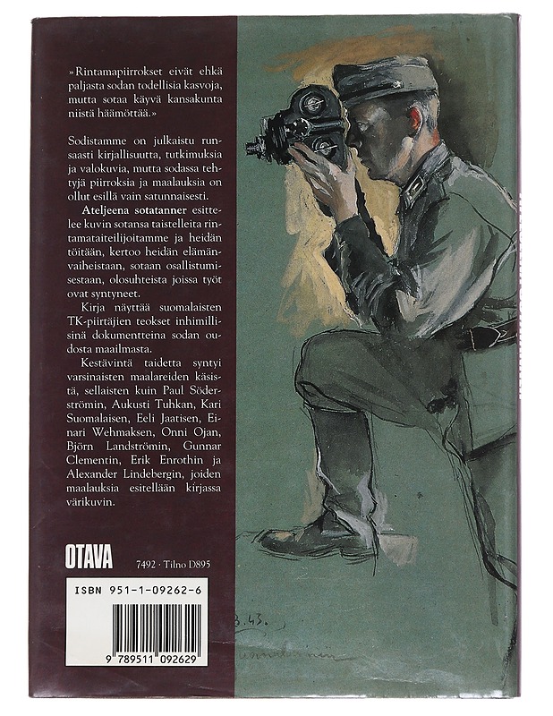 Ateljeena sotatanner: TK-piirtäjien sotaa - Markku Valkonen - Historiakirjat - 10105549576 - 1