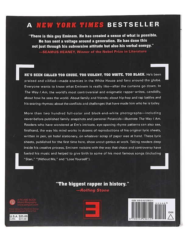 EMINEM / The Way I Am - A Plume Book - Elämäkerrat ja muistelmat - 10105549592 - 1
