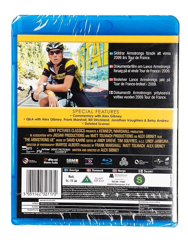 The Armstrong lie - Blu-ray - Blu-ray-levyt - 10105549635 - 1
