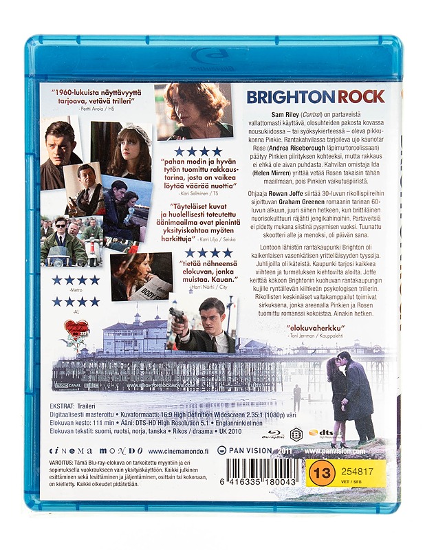Brighton Rock - Blu-ray - Blu-ray-levyt - 10105549669 - 1