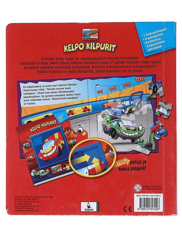 Kelpo kilpurit : liukupalapelikirja - Virtanen, Heli Anneli - Lastenkirjat - 10105549697 - 1