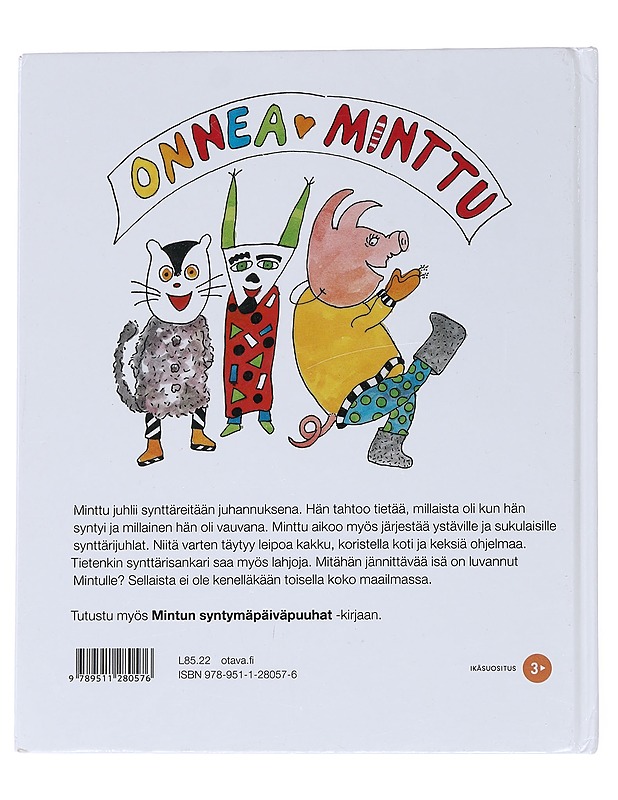 Mintun syntymäpäivät - Maikki Harjanne - Lastenkirjat - 10105549706 - 1