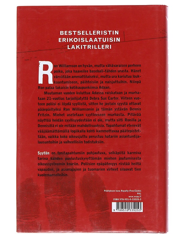 Syytön - Grisham, John - Elämäkerrat ja muistelmat - 10105549716 - 1
