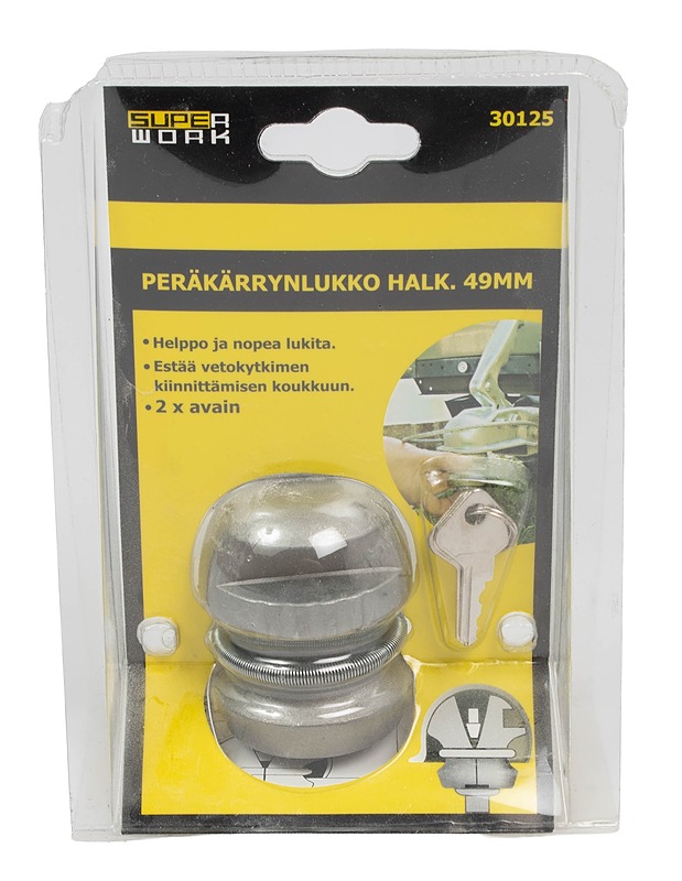 SUPERWORK -peräkärryn lukko  - Muut urheiluvälineet ja vapaa-aika - 10105549730 - 0