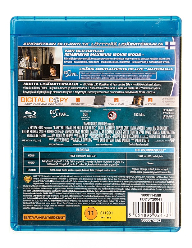Harry Potter ja puoliverinen prinssi - Blu-ray - Blu-ray-levyt - 10105549752 - 1