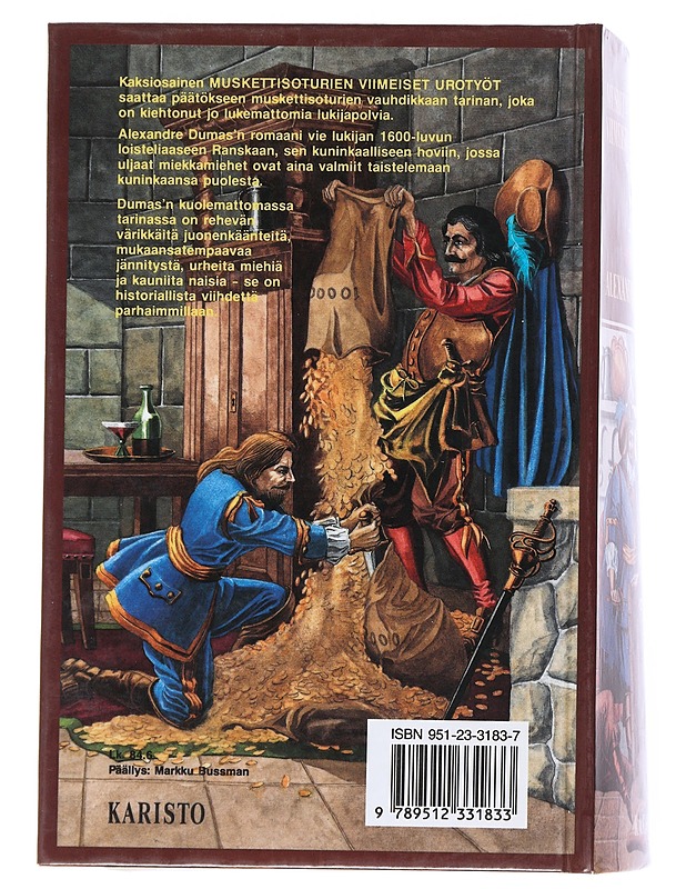 Muskettisoturien viimeiset urotyöt. 1, Bragelonnen varakreivi : historiallinen romaani Ludvig XIV:n hovista - Dumas, Alexandre - Romaanit ja novellit - 10105549820 - 1
