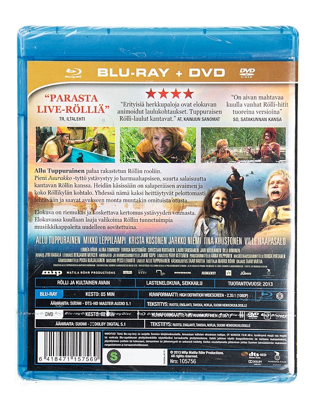 Rölli ja kultainen avain - Blu-ray - DVD-elokuvat - 10105549835 - 1